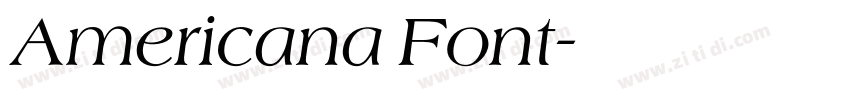 Americana Font字体转换